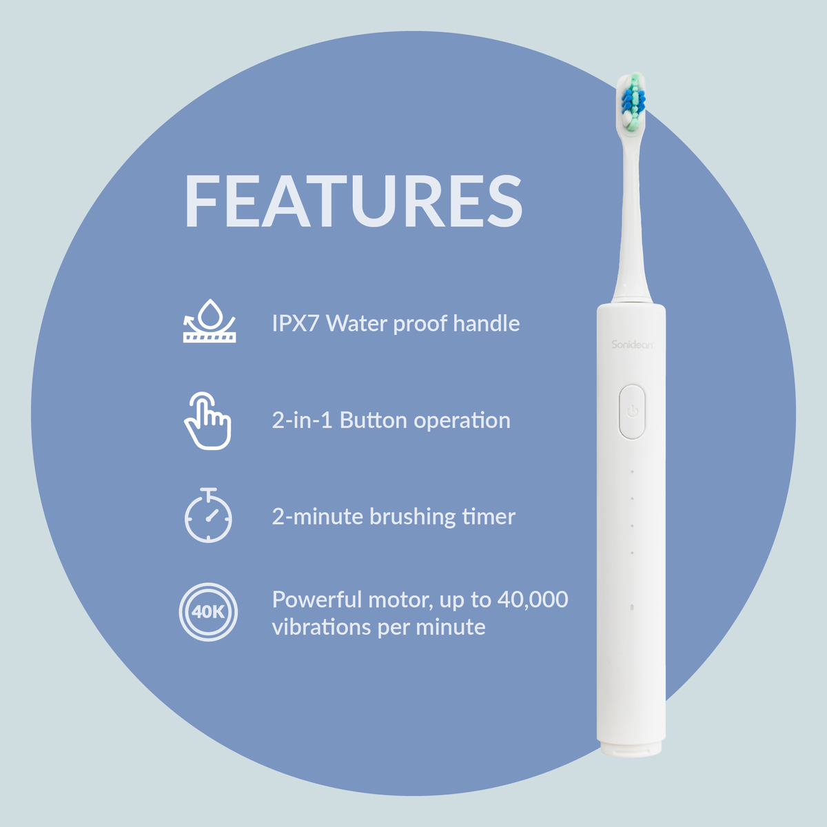Soniclean Pro 5800 Electric Toothbrushes with Replacement Heads