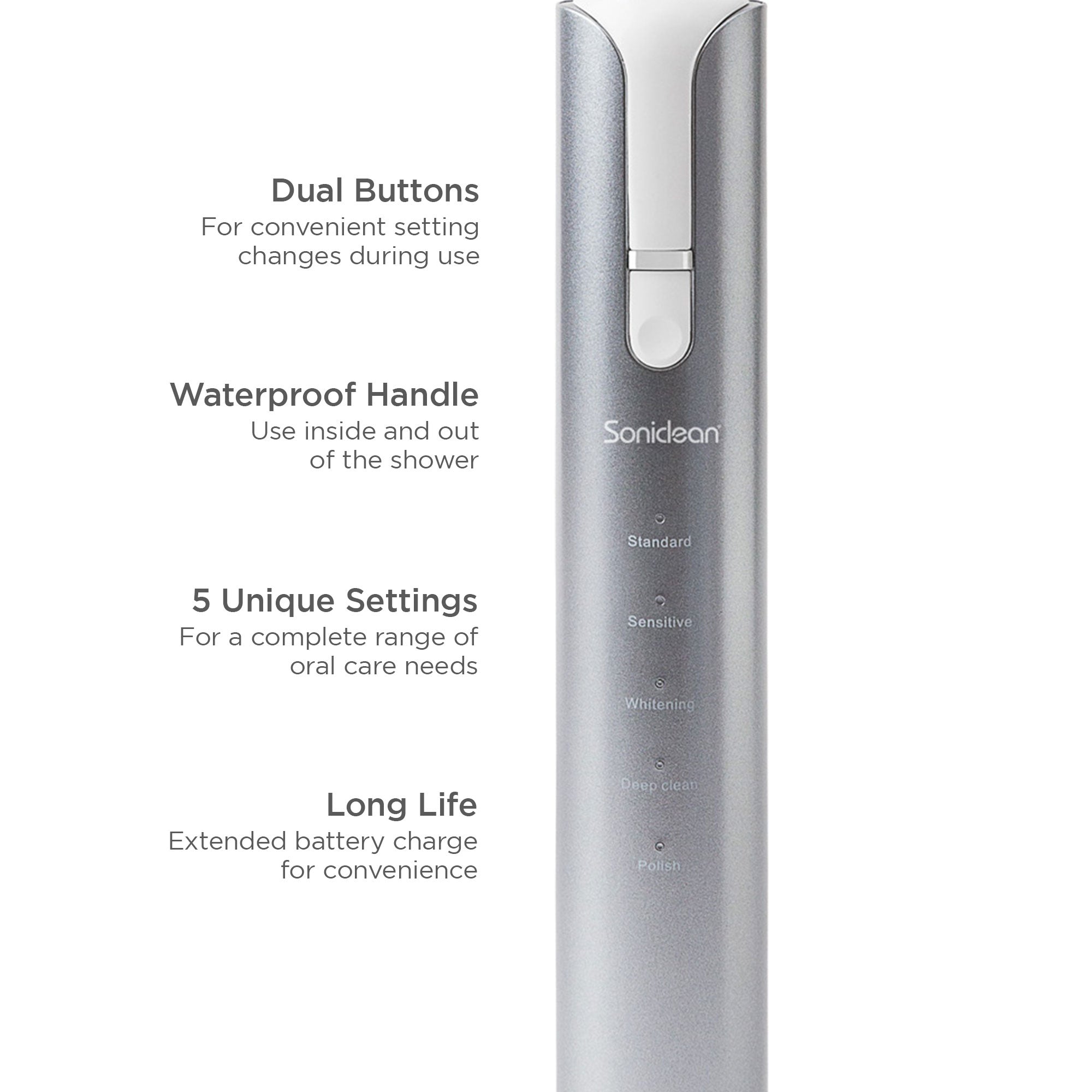 Soniclean Lux Rechargeable Toothbrushes with Replacement Heads